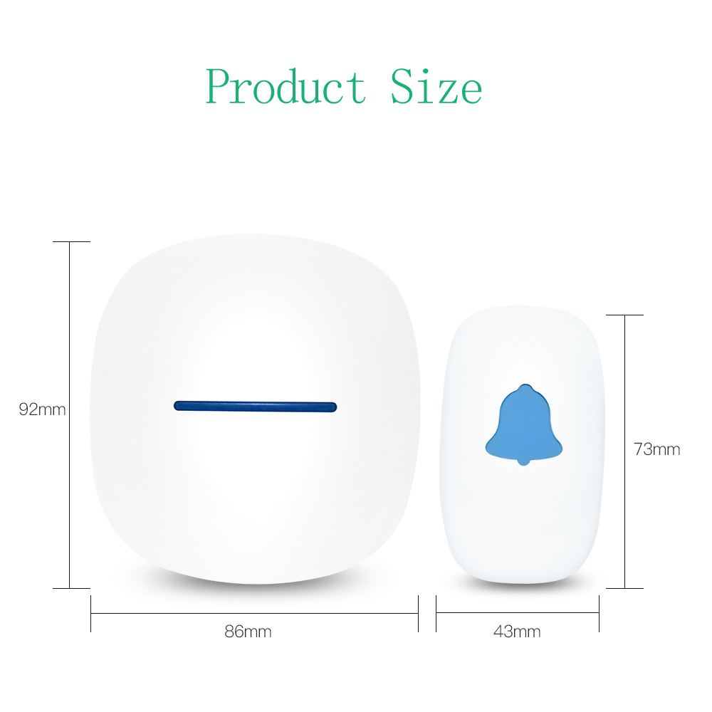 Wireless electronic doorbell